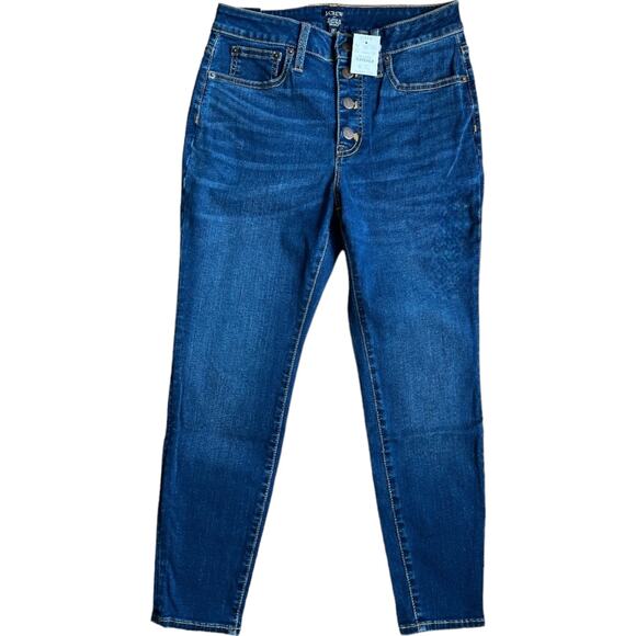 J.CREW Denim - J.Crew 10" High-Rise Skinny Jeans in Signature Stretch, US28